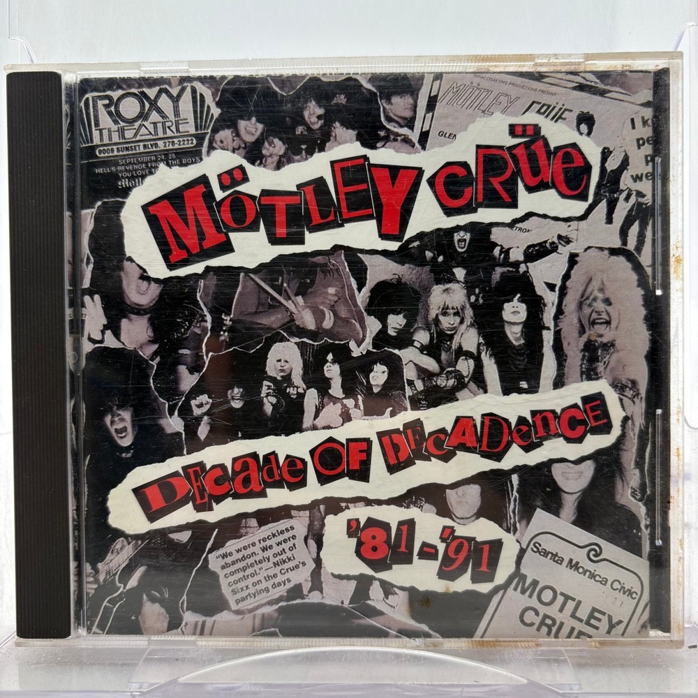 Motley Crue Decade of Decadence 81-91 CD Compilation Elektra 61204-2 Rock Metal